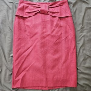 Body by Victoria Pink Bow Pencil skirt
